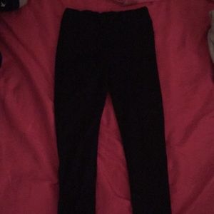 Black cotton on leggings